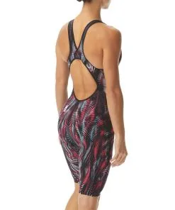 TYR Genisis Steel Red Venzo Open Back Race Suit -Swimming Race Suits Shop VZNOB6A 861 alt06
