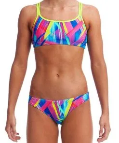 Funkita Girls Criss Cross Two Piece Frickin Laser