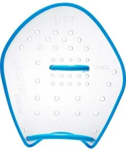 TYR Catalyst Stroke Training Paddles -Swimming Race Suits Shop lcatstk blue clear lt 2