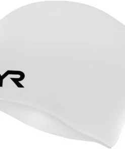 TYR Adult Long Hair Silicone Wrinkle-Free Swim Cap -Swimming Race Suits Shop lcsl 100 alt1