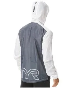 TYR Mens White Elite Windbreaker 5 TYR Mens White Elite Windbreaker -Swimming Race Suits Shop mfzw2a 196 alt08