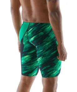TYR Male Green Vitric Wave Jammer -Swimming Race Suits Shop svitr7a 310 alt06