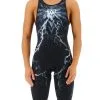TYR Womens Venzo Phantom Oblivion Black Open Back Race Suit