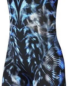 TYR Venzo Genisis Steel Blue Closed Back Race Suit