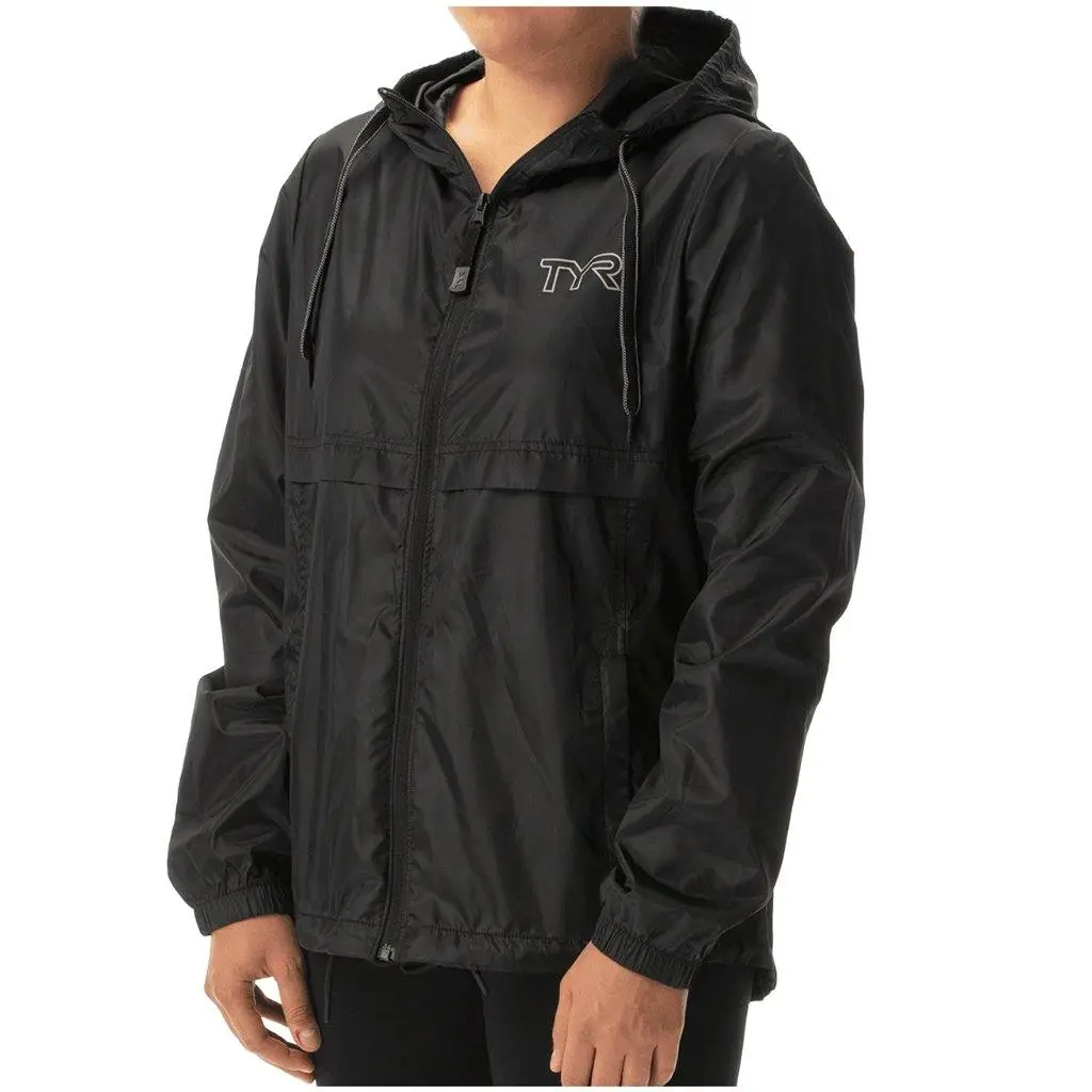 TYR Womens Black Elite Team Windbreaker 1 TYR Womens Black Elite Team Windbreaker