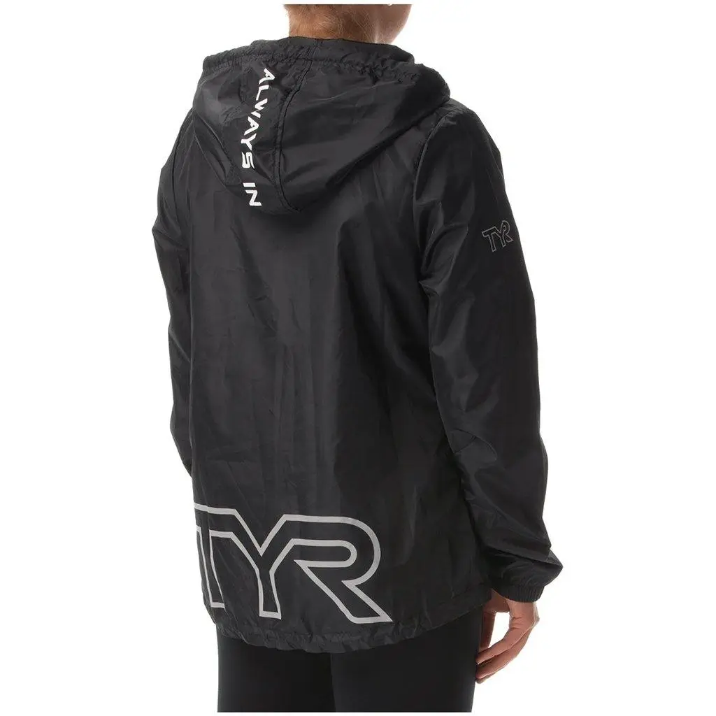 TYR Womens Black Elite Team Windbreaker 2 TYR Womens Black Elite Team Windbreaker - Image 2